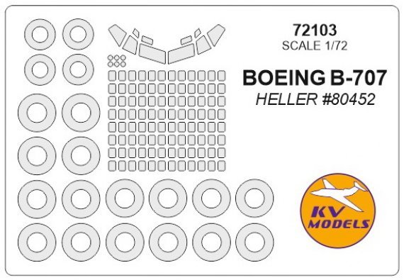 1/72 Boeing B-707 + wheels masks