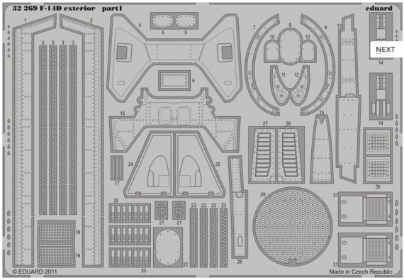 1/32 F-14D exterior (TRUMP)
