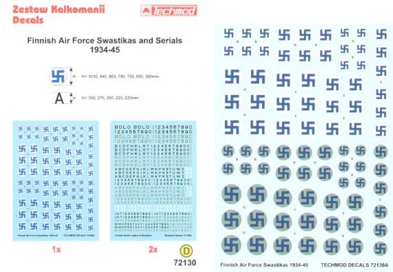 Techmod D�calcomanies Insigne Finlandais 1/72