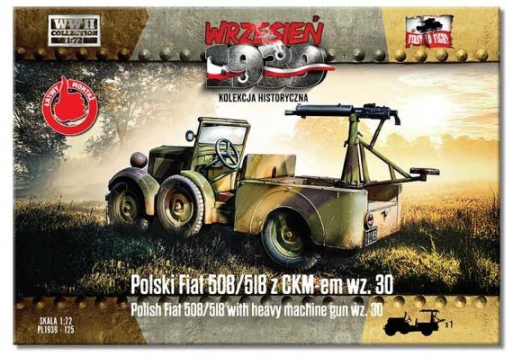 1/72 Polski Fiat 508/518 with heavy MG wz.30