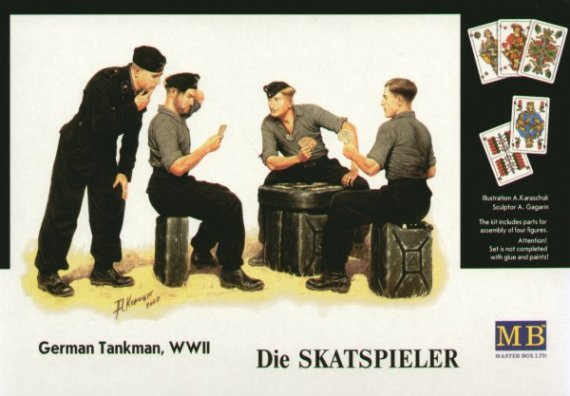 Masterbox 1/35 Equipage char allemand WWII Die Skatspieler