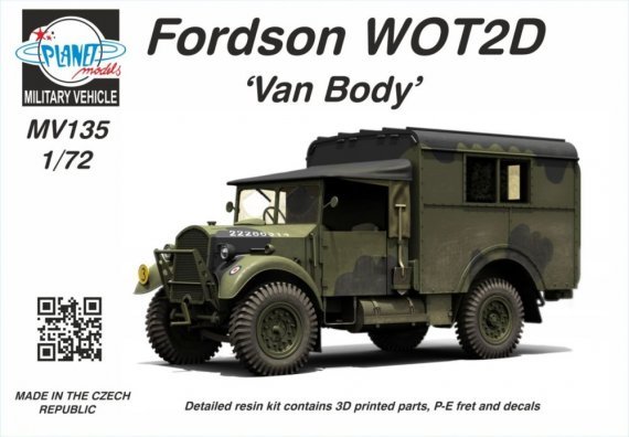 1/72 Fordson WOT2D Van Body