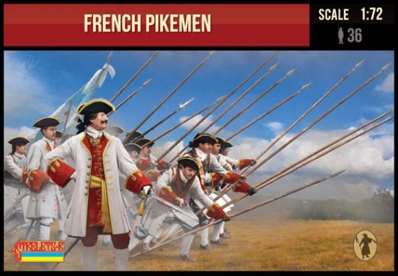 1/72 French Pikemen Spanish Succession War
