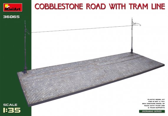1/35 Cobblestone Road with Tram Line