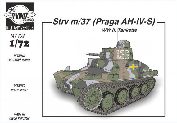 1/72 Strv m/37 (Praga AH-IV-S) WWII Tankette