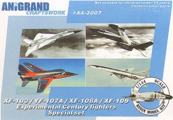 1/144 Century Fighters Special set. XF-103, YF-107A, XF-108, XF-