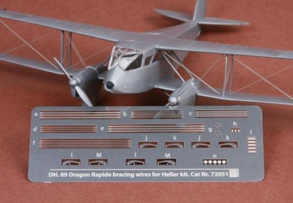 1/72 De Havilland DH-89 Dragon Rapide rigging wire set