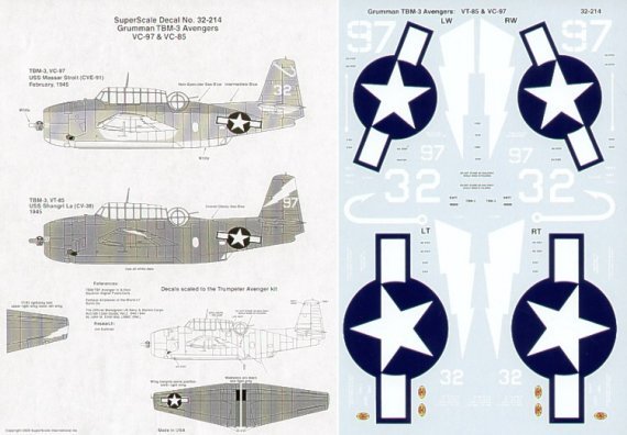 Grumman TBM-3 Avenger 1/32 Microscale
