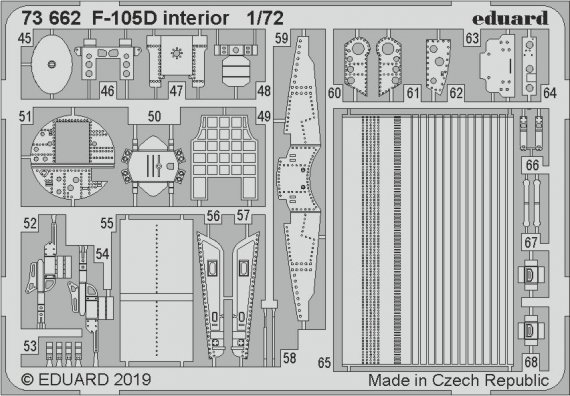 1/72 Republic F-105D Thunderchief interior