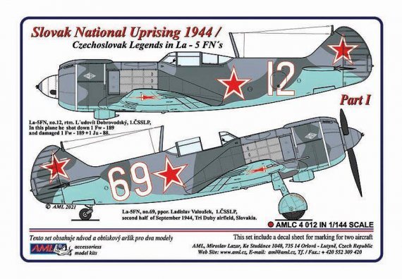 1/144 Decals Slovak Nat.Upris.1944/ CZ Legends