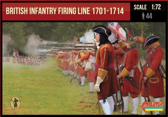 1/72 British Infantry Firing Line 1701-1714