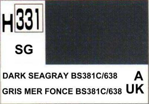 H331 Dark Seagray  Gris mer fonc BS381C/638
