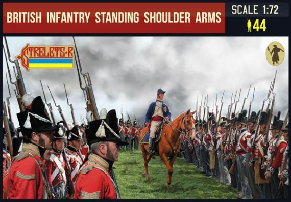 1/72 British Infantry Standing Shoulder Arms Napoleonic