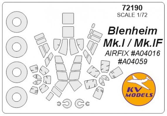 1/72 Bristol Blenheim Mk.I + wheels masks + wheels masks