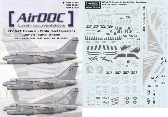 1/72 Ltv A-7E Corsair II Pacific Fleet Low Visibility 7