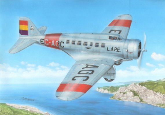 Azur 1/72 Northrop Delta 1C Transport Over Spain EC-AGC