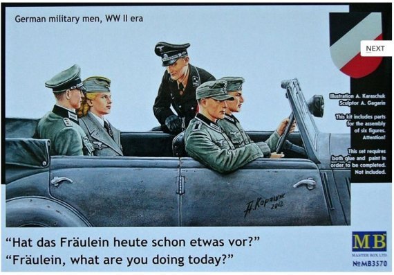 1/35 German military men, WWII era (6 fig.)