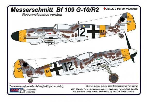 1/32 Decals Messerschmitt Bf 109 G-10/R2 Aufklrer