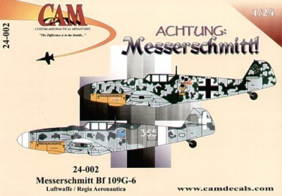 Decals Messerschmitt Bf-109G-6 1/24
