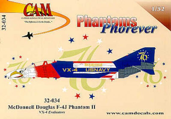 Cam Decals F-4J Phantom VX-4 Bi-Centennial 1976 1/32
