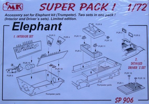 1/72 ELEPHANT for Revell (3-in-1)
