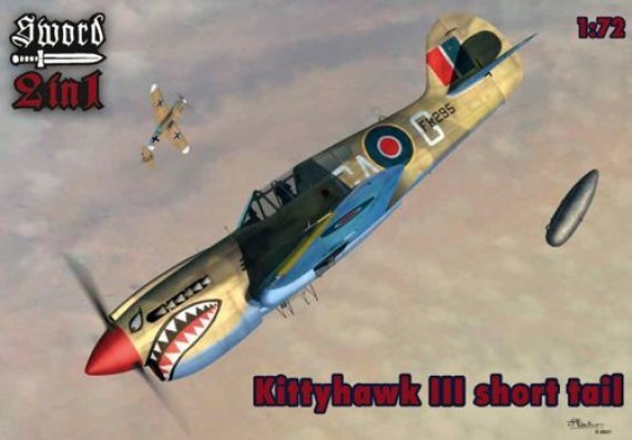 1/72 Curtiss Kittyhawk Mk.I / Mk.III. 2 complete kits