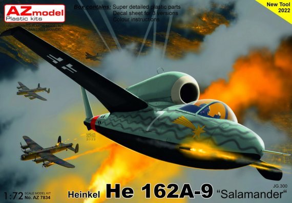1/72 Heinkel He 162A-9 Salamander JG.300