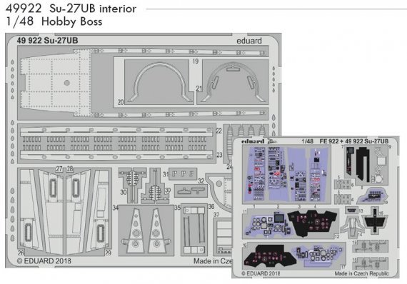 1/48 SET Su-27UB interior