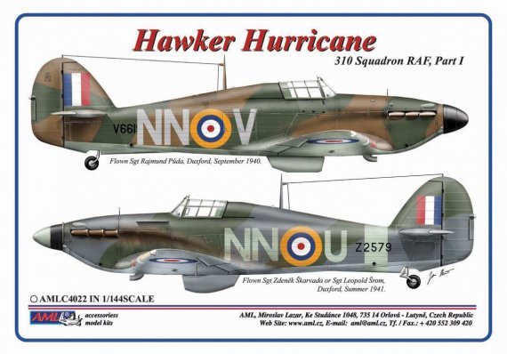 1/144 310th Squadron RAF, Part II / Hawker Hurricane Mk.I-NnoU&N