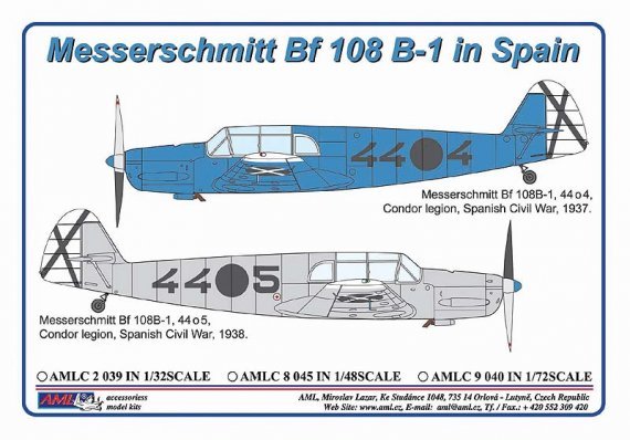 1/48 Messerschmitt Bf-108B-1 Condor Legion in Spain 1937/1938