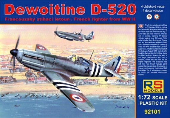 1/72 Dewoitine D-520 Free France