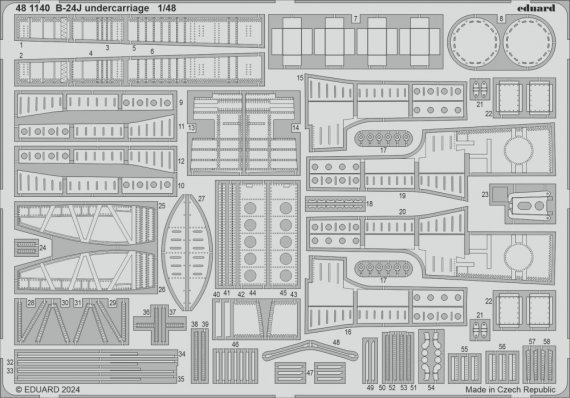 1/48 SET B-24J undercarriage for Hobby Boss