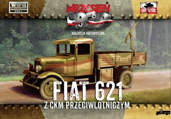 1/72 Polish Fiat 621 with anti-aircraft machine gun