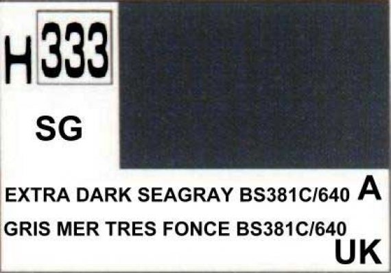 H333 Extra dark seagray  Gris mer trs fonc BS381C/640