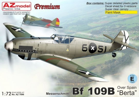 1/72 Bf 109B Berta over Spain
