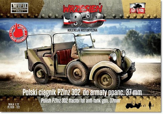 1/72 PZInz 302 tractor for anti-tank gun 37 mm