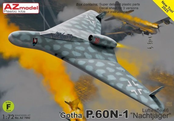 1/72 Gotha P.60N-1 Nachtjger3x camouflages
