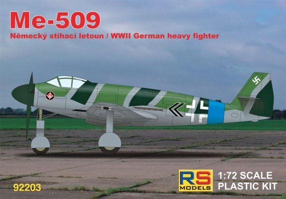 1/72 Me-509 German WWII Heavy Fighter