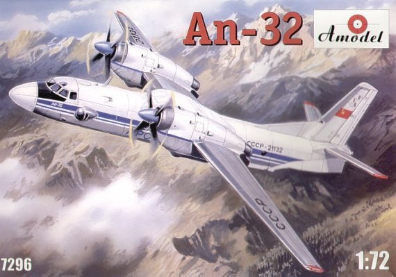 1/72 Antonov An-32 with decals for USSR, Aeroflot, Indian AF