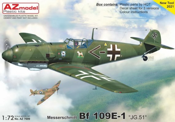 1/72 Messerschmitt Bf 109E-1 JG.51