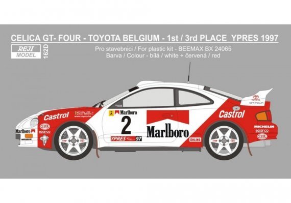 Decalcomanie Celica GT-Four 1997 Ypres Rally 1/24