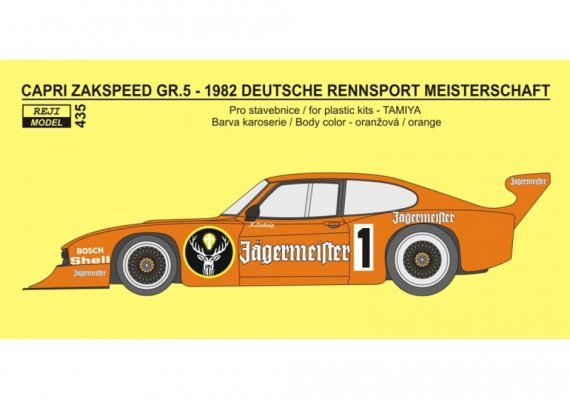 REJI MODEL Ford Capri Zakspeed Gr.5 1982 1/24