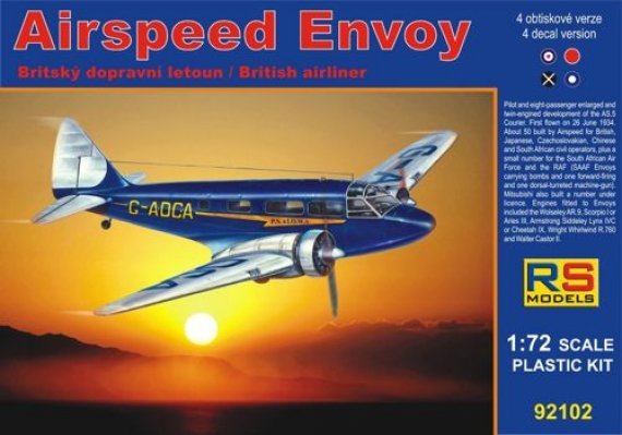 1/72 Airspeed Envoy Lynx IV C (Japan, Spain, Australia)