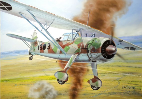 1/72 Henschel Hs 126A over Spain