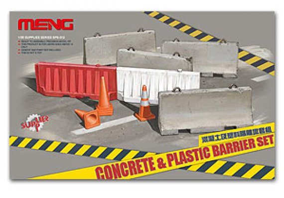 1/35 Concrete & Plastic Barrier set