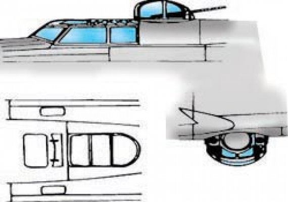 1/72 B-17F/G Vacuform Canopy 1. 4 pieces for cockpit, radio & b