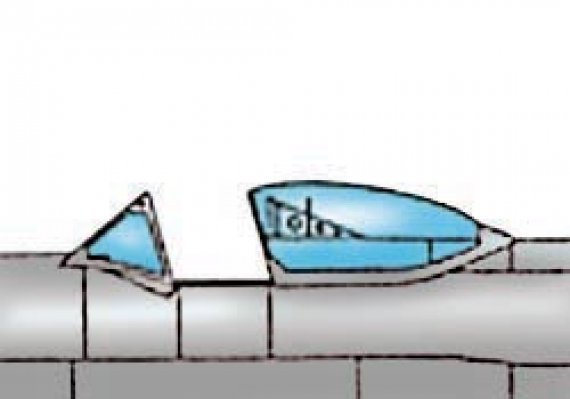 1/48 Supermarine Spitfire XIVe Canopy for Academy kit