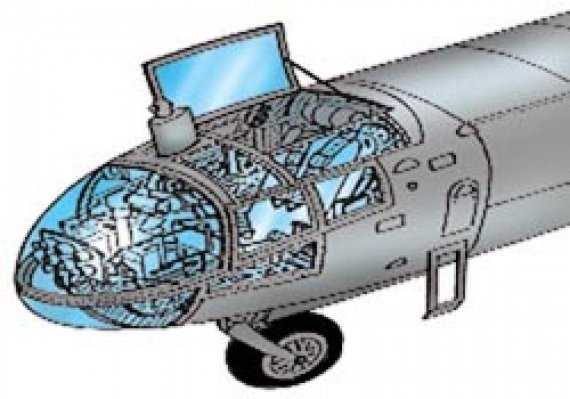 1/48 Arado Ar 234B Vacuform Canopy for Hasegawa kit