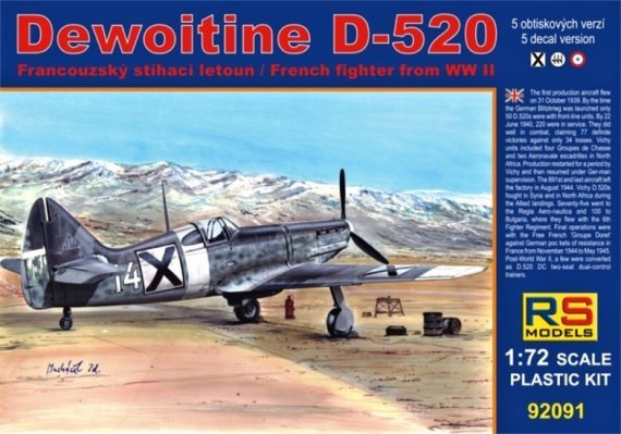 1/72 Dewoitine D-520 Bulgaria