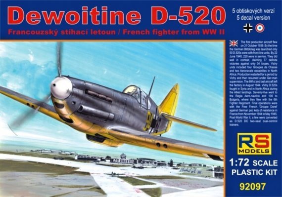 1/72 Dewoitine D-520 Luftwaffe